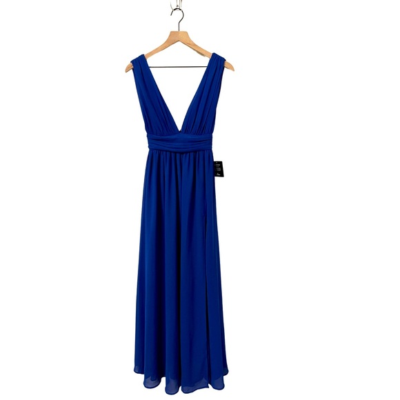 Lulus Royal Blue Heavenly Hues Maxi Dress Size XS
